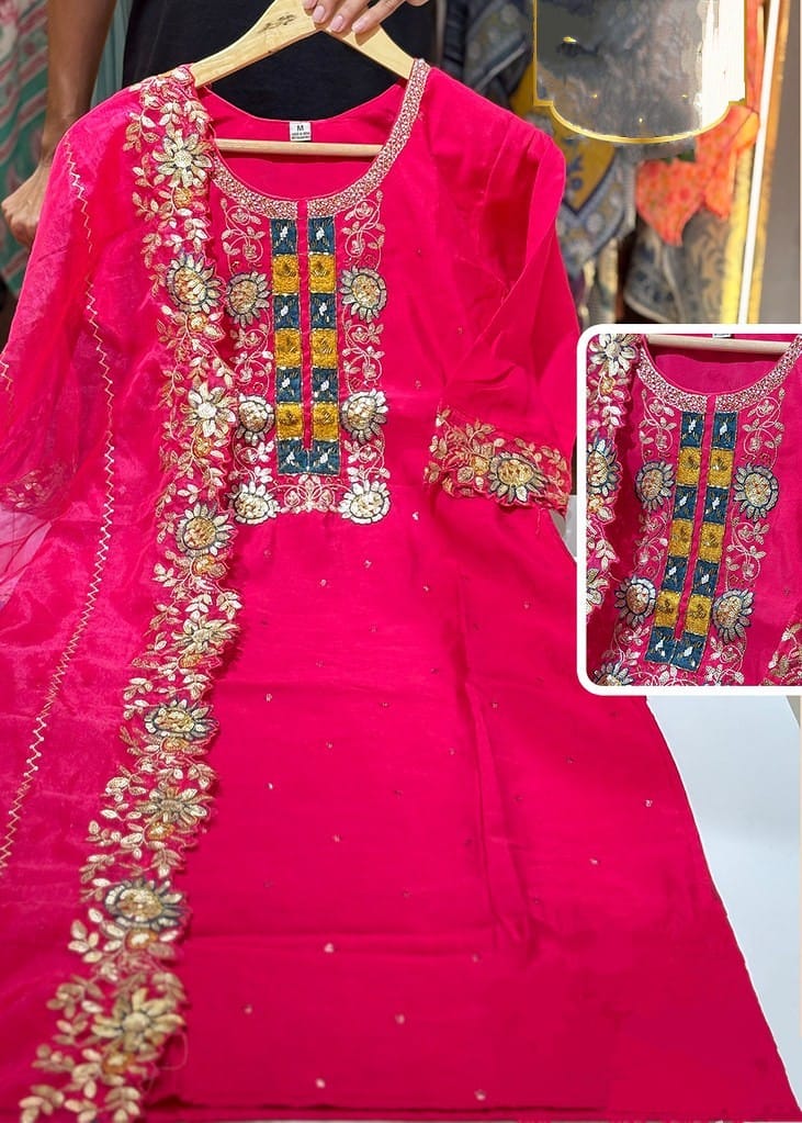 Trendy Festive Collection_Kurti set 3 piece